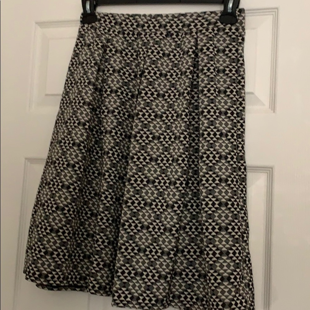 Black and cream skirt